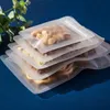 Frosted Zip Plastic Bag Flat Zipper Self Reclosable Poly Bag Food Gift Packaging Bags