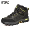 Stivali caldi da uomo invernali con pelliccia Autunno all'aperto Sneakers da uomo Scarpe da trekking per neve impermeabile unisex 221205