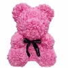 Venta al por mayor Big Custom Teddy Rose Bear con caja Lujoso 3D Oso de rosas Flor Regalo de Navidad Día de San Valentín Regalo ss1205