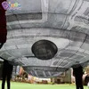 Modelos de naves espaciais infláveis gigantes para publicidade ao ar livre para decoração de tema espacial 7 m balão ufo de inflação com ventilador de ar brinquedos esportes