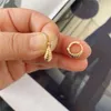 Hoop Earrings Trendy Gold Color Plating Twirl Collection For Women Girl Elegnat Bohemia Casual Modern Daily Office Jewelry