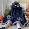 Ropa en el hogar Kawaii Cartoon Bat y2k Plush Anime Sleepwear Disfraz de Sleepwear Cloak para adultos Pajamas de invierno Madera Cabo 1205