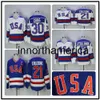 Retro 1980 Team USA Divise da hockey personalizzate cucite da uomo Blu Bianco Ken Morrow 3 Bob Suter 20 Mark Pavelich 16 Dave Christian 23