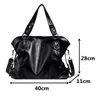 Sacs de soirée Grand Noir Femmes Épaule Grande Taille Casual Fourre-Tout Qualité Pu Cuir Hobos Bandoulière Femme Voyage Shopper Sac À Main 221203