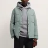 Мужчины вниз Parkas garaouy Men Jacket Рубашка зима теплое добавление хлопкового пальто мужское простота повседневная спортивная одежда пуговица сплошное цвет высококачественный 221205