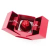 Jewelry Boxes Fashion Wedding Rose Ring Box Holder Necklace Display Storage Case Gift 221205