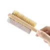 Bath Brushes Sponges Scrubbers 2 In 1 Cleaning Brushes Natural Body Foot Exfoliating Spa Brush Double Side With Nature Pumice Stone Wholesale tt1205
