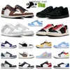 Jumpman 1 1s Low Balck Phantom Basketball Shoes Mens Womens Dunks Lows Pandas Blacks and White Sail Reverse Mocha Brown OG Olive Midnight