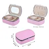 Jewelry Boxes Pu Leather Organizer Travel Portable for Ring Necklace Bangle Jewel Storage Case Packaging Clearance Sale 221205