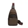 Men Shoulder Bags Pu Leather Waist Packs Sling Bag Crossbody Outdoor Sport Shoulder Chest Daily Picnic Canvas Messenger Pack