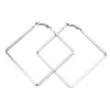 Dangle Chandelier Trendy Big Hoop Studs For Women Exbalmated Large Square Punk Jewelry 209 D3 Drop dostawa dheu9