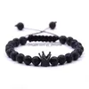 Perlé En Gros À La Main Couronne Yoga Bouddha Perles Pierre Naturelle Roche Volcanique Corde Wrap Bracelets Pour Hommes Femmes Bijoux Drop Delivery Dhola