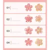 Moules de cuisson 5 pièces/ensemble Sakura Cookie moule timbre Biscuit Cutter rose fleur de cerisier bricolage Floral Fondant outils