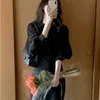 Feestjurken kantoor dames elegant shirt Koreaanse mode lange mouw knop slank fit casual maxi dames herfst chic vestidos gewaad 221203