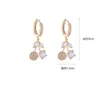 Dangle Chandelier Cute Dangle Earring Cherry Design Plated Gold Plating Ear Stud Elegant Luxury Charm For Lady Trendy Delicate Ear Dhxjj