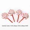 Christmas Decorations 4/5/6pcs Merry Lollipop Pendant Home Party Tree Candy Stick Hanging Prop Year Decoration Set Gifts#20