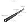 Antorchas Modes 3 Modes Aluminio Aleación Linca de béisbol BAT LED Selfense 36 cm Iluminación impermeable al aire libre Entrega de caída negra OT1JY