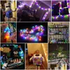 LED -str￤ngar 4m 28 LED RGB Garland String Fairy Ball Light For Wedding Christmas Holiday Decoration Lamp Festival Outdoor Lights 220V OT6KK