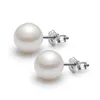 Biżuteria z kołki 6 mm/8 mm/10 mm Pearl Kolczyki Stud 925 Sterling Sier na przyjęcie weselne Beige Color 61 N2 Drop dostawa dhtuo