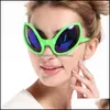 Autres événements Fournitures de fête Nouveauté Lunettes drôles Design Mascarade Ball Cosplay Prop Spectacles Halloween Cadeau Fournitures de fête Gree Dhj6K