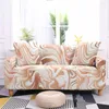 Chair Covers Marble Elastic Sofa Cover Water Color Slipcover Stretch Sectional Armchair For Living Room Decor Funda