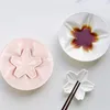 Herb Spice Tools Dishes Sauce Bowl Cherry Blossom Dessert Dish Ceramic Appetizer Wasabi Dipping Sushi Porcelain Side Small Platter Prep Server 221203