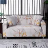 Stoelbedekkingen elastische marmeren patroon bankafdekking slipcovers all-inclusive bank case voor verschillende vorm loveseat l-stijl nodig 2