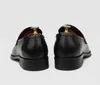 Tamanho grande eur37-45 mocassins pretos / caf￩ sapatos de vestido de neg￳cios masculinos sapatos de festa de couro genu￭nos