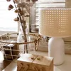 Table Lamps Chinese Bamboo Weaving Minimalist Retro Hand Knitting Lamp Art Deor Home Study Studio Bedroom Bedside Living Room