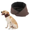 Vêtements pour chiens Bandana pour animaux de compagnie Cache-cou portable à double face Tenues d'hiver Accessoires Intérieur ou extérieur Maison Foulard Écharpe solide