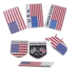 Party Decoration 3D Aluminium USA Flag Emblem Badge Car Sticker American Map Waterproof Decal for Car Body Window Motorcykel Hemdekoration Ny P1205