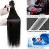 Saç Bun Maker Kemik Düz paketler kapanışlı İnsan Brezilya Dokuma Siyah Kadınlar İçin Remy Satış 30 inç 221205