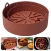 Baking Pastry Tools Silicone Pot for Airfryer Reusable Air Fryer Accessories Basket Pizza Plate Grill Kitchen Cake Cooking 221205