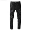 M￤ns jeans 20SS MENS DESIGNER ENHJￄRD RIPPAD BIKER SLIM FIT MOTORCYCLE DENIM FￖR MￄNS S TOMPVALITET JEAN MANS PANTS POUR HOMMES #64958R6