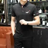 Men's Polos Plus Real Size Cotton 2022 Summer Maneve Manga Mens Camisetas para Ralphmen Tops 3D Bordado Logotipo Homme Camisa