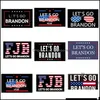 Bannerflaggor 2024 Lets Go Brandon Trump Valflagg dubbelsidig presidentflaggor 150x90cm 5202 Q2 Drop Delivery Home Garden Fes DHPFJ