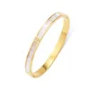 Gold Curb Armband Edelstahl Designer für Frauen Charmed Armbänder Solide Sier Armreif Marke Schmuck Paar Chirstmas Geschenk