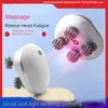 Head Massager Electric Scalp Massage Health Care Relax Shoulder Neck Deep Tissue Body with 4 s for Shower and Relaxing