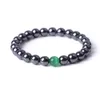 8mm Noir Hématite Multicolore Opale Perles Bracelet Bracelets Bracelets pour Femmes Hommes Yoga Bijoux