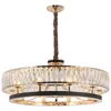 Modern Black Luxury Chandelier Art Decoration Crystal LED Ceiling Lighting Fixtures Vintage Pendant Lamp for Living Room Dining