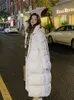 Damen Daunenparkas Circyy Winterjacke Frauen XLong Mantel Koreanischer Stil Schwarz Outwears Lässige Mode Thermokleidung Weiblich Einfach Warm 221205