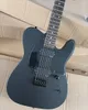 6 Strings Matte Black Electric Guitar with EMG Pickups Rosewood Fretboard Customizable