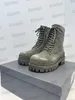 Strike Boots traktör 20mm platform ayak bileği boot Martin tuval deri dantel yukarı kolu savaş boodies deri chelsea kauçuk taban erkekleri wo5274930