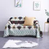 Ketbohemian dzianinowy gwint koc na łóżku sofa w kratę miękki ręcznik gobelinowy obrus 221203