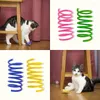 Cat Toys 4/8/16/20st Kattunge bred h￥llbar tung m￤tfj￤der leksak f￤rgglada fj￤drar husdjur spiral