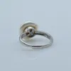 Cluster Rings SAUDADE Baroque Ring White Natural Freshwater Pearl Women's Silver Shape Adjustable