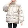 Women's Down Parkas Jacket Lightweight Winter Warm Solid Color Custom Service Removable Hooded Oversized Fleece Sweater 221205