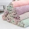 Towel 5Pcs Microfiber Cleaning Rags Super Absorbent Household Dish Kitchen Wipe Cloth Double Sided Dishcloth Washing Accessories