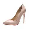 Sandaler Fashion High Heels 35-45 Plus Size Women Shoes 12cm tunn stilett Bankettbröllop Sexig spetsig tå damparti