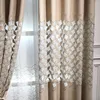 Curtain European Style Irregular Embroidery Elegant And Exquisite Semi-shading Customization Curtains For Living Dining Room Bedroom